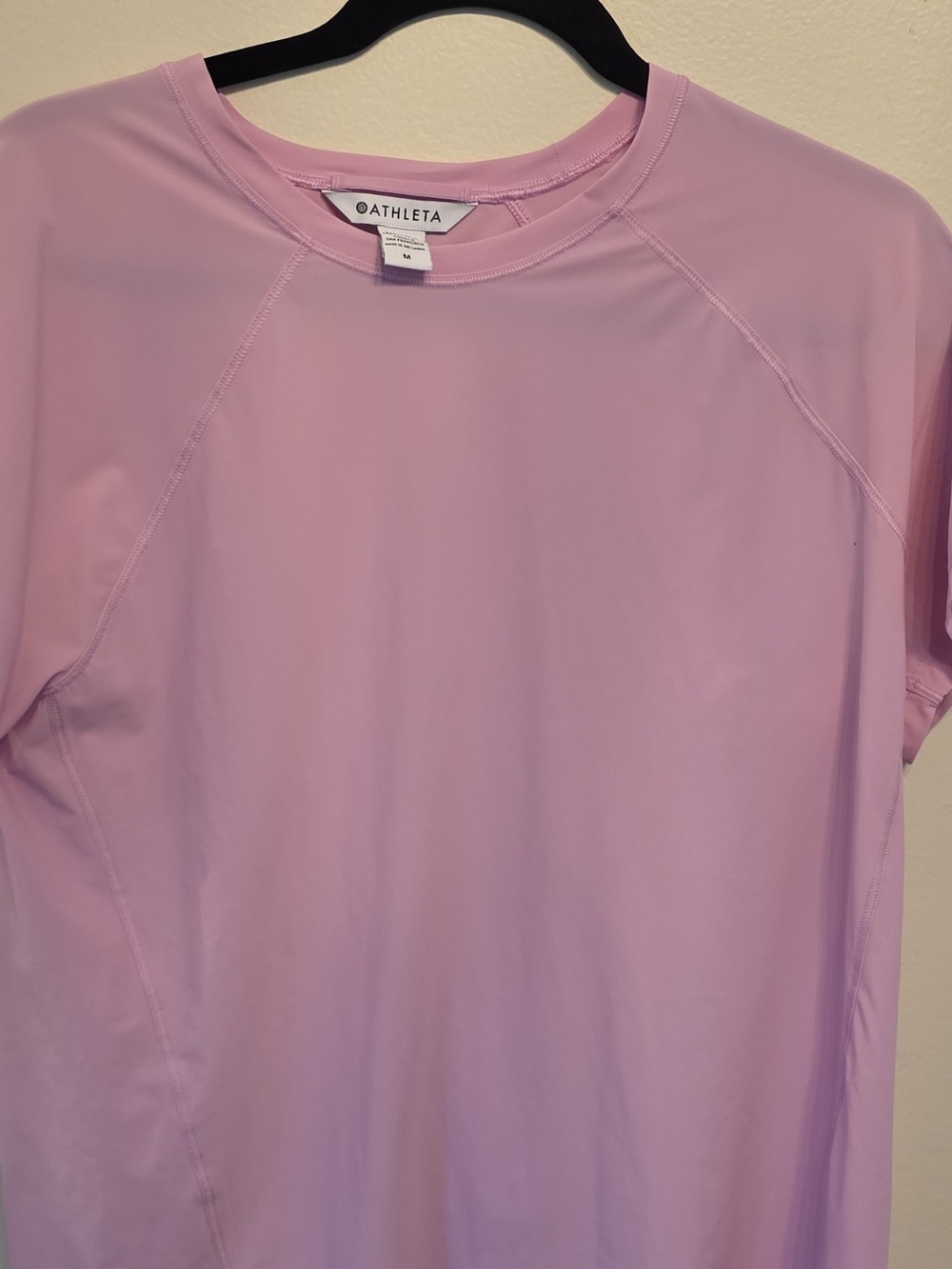 Athleta Light Pink Short Sleeve Tee
